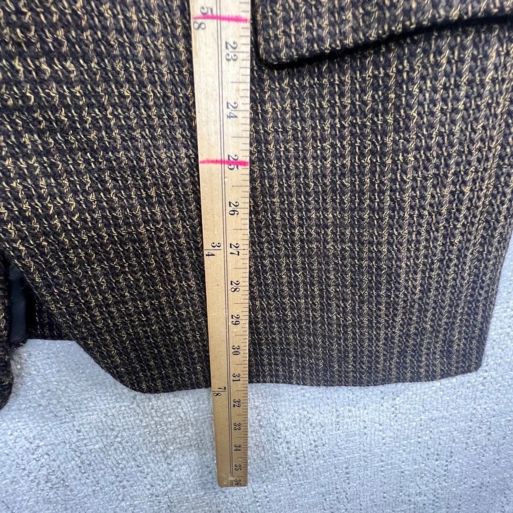 Hickey Freeman Boardroom 44R Brown 100% Wool Sport Coat Blazer USA Made